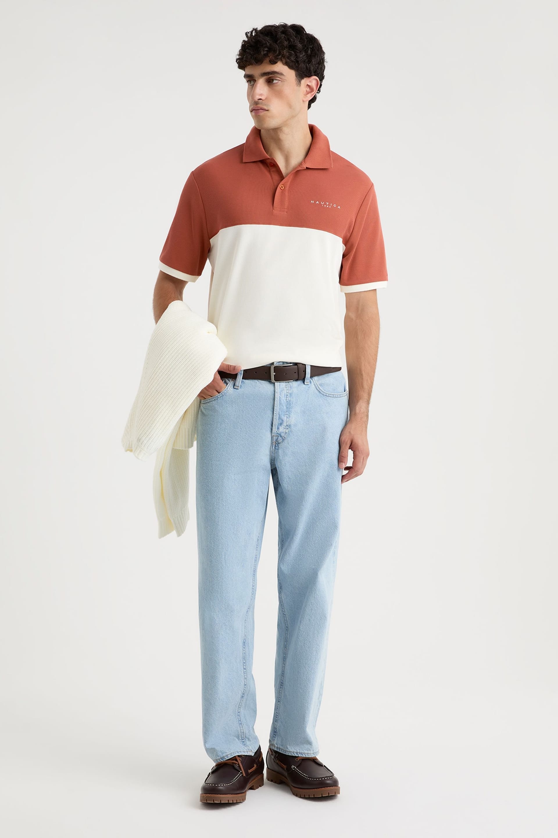 Nautica Nautica Men's Stellan Polo Shirt in Terracotta - 4