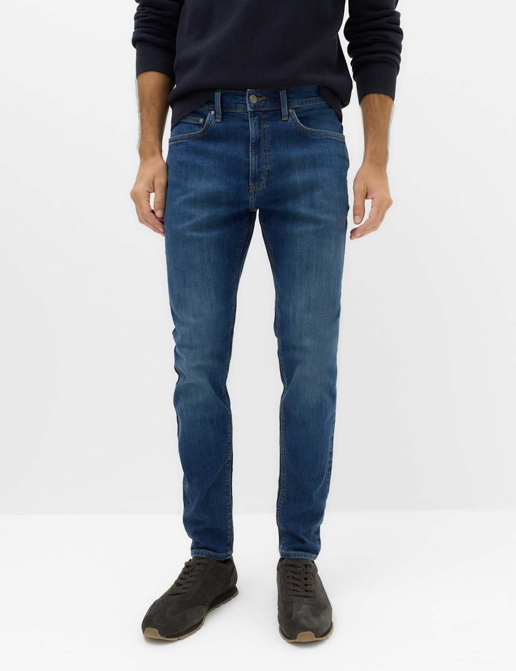 Marks & Spencer M&S Skinny Fit Stretch Jeans Blue Denim