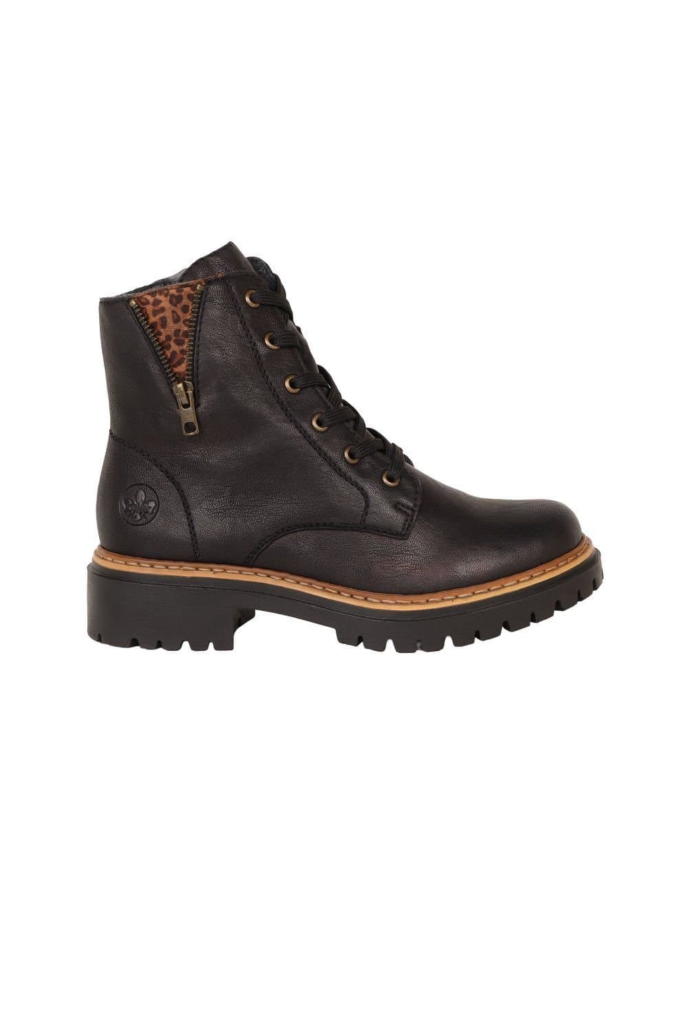 Rieker Rieker Women's 'Glaisdale' Lace Up Ankle Boots in Black