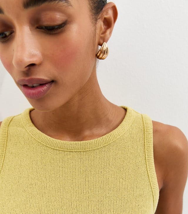 New Look Women's Light Green Textured Soft Touch Vest Top New Look - 2