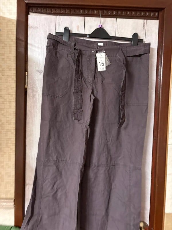 New Look Brown Vintage Cargo Pants Size 16