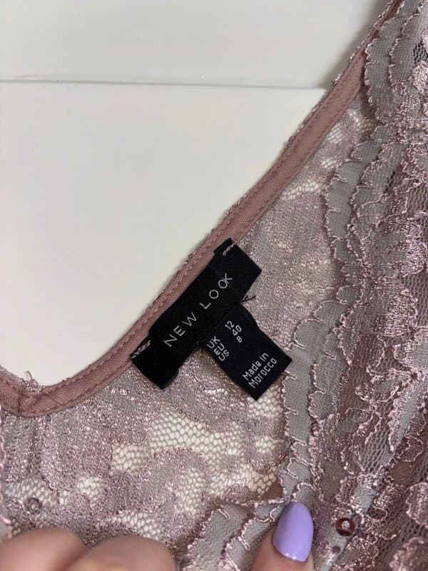 New Look Floral Sequin Top