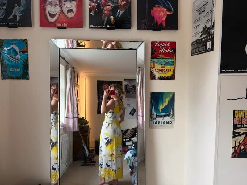 Reiss Yellow and White floral Reiss dress