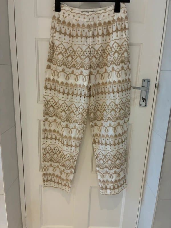 Never Fully Dressed Never Fully Dressed BNWT Lined Embroidered Trousers