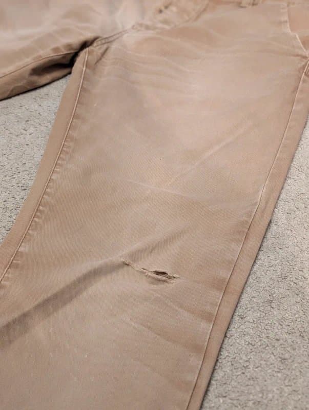 Red Herring Red Herring Jeans Mens W36 L31 Tan/Brown Straight Regular Knee Rip