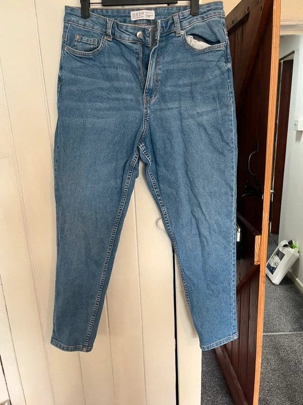 Primark Denim Co Light Wash Blue Mom Jeans - UK 12