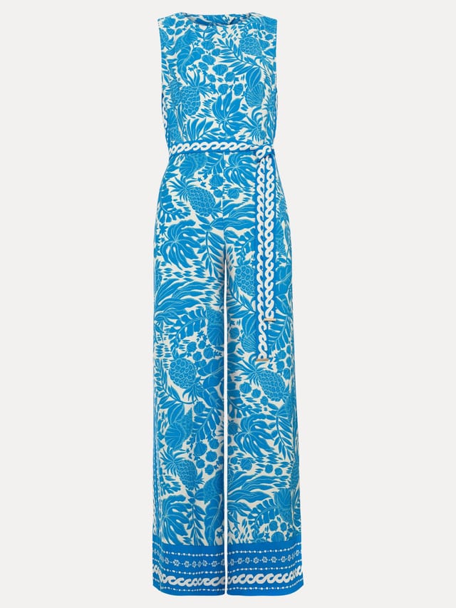 Phase Eight Phase Eight Women's Cyra Prnted Jumpsuit in Turquoise - 2