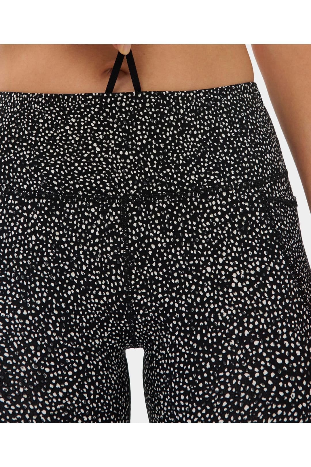 Sweaty Betty Sweaty Betty Women's Power 7/8 Workout Leggings Black Micro Dot Print - 4