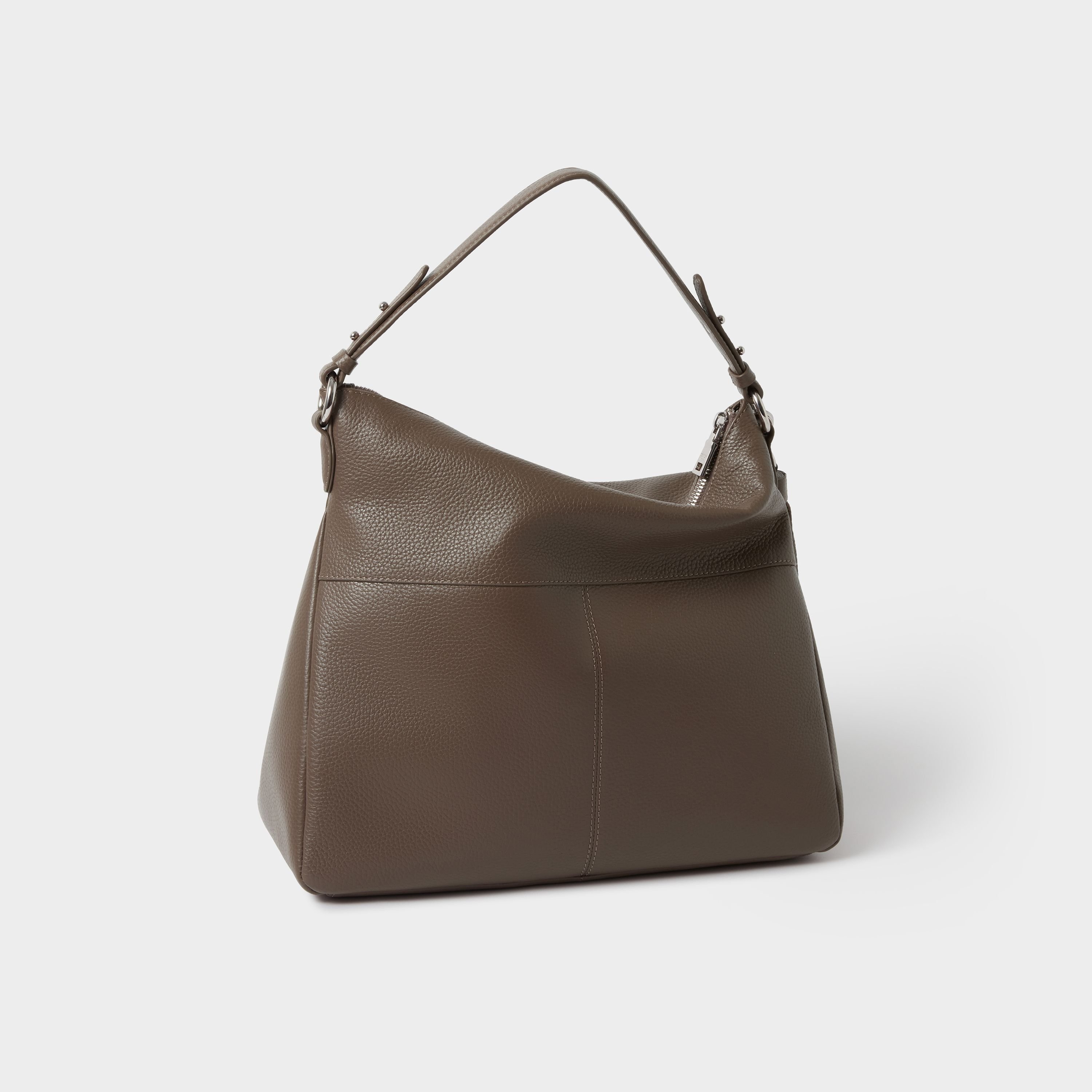 OSPREY LONDON OSPREY LONDON Women's The Stella Leather Hobo Bag in Light Brown - 3