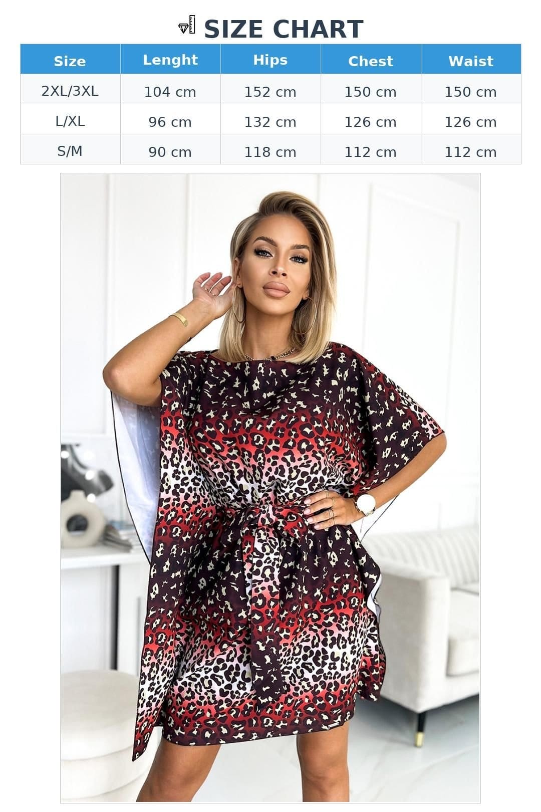 Love Lace Love Lace Women's Butterfly Jaguar Print Daydress Belt - 4