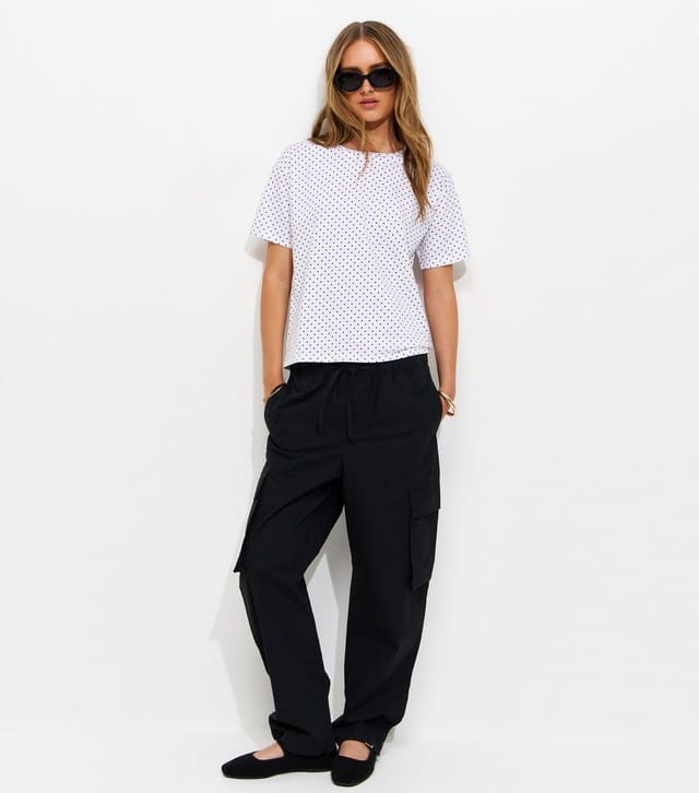 New Look Women's White Spot Print Easy T-Shirt New Look - 3