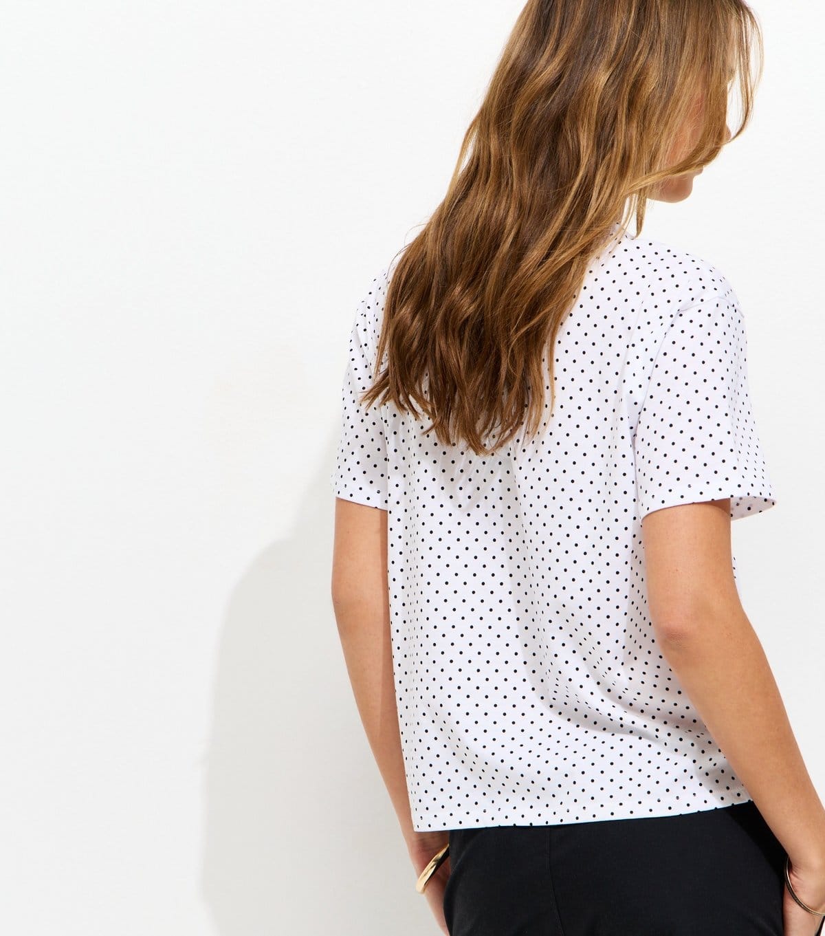New Look Women's White Spot Print Easy T-Shirt New Look - 4