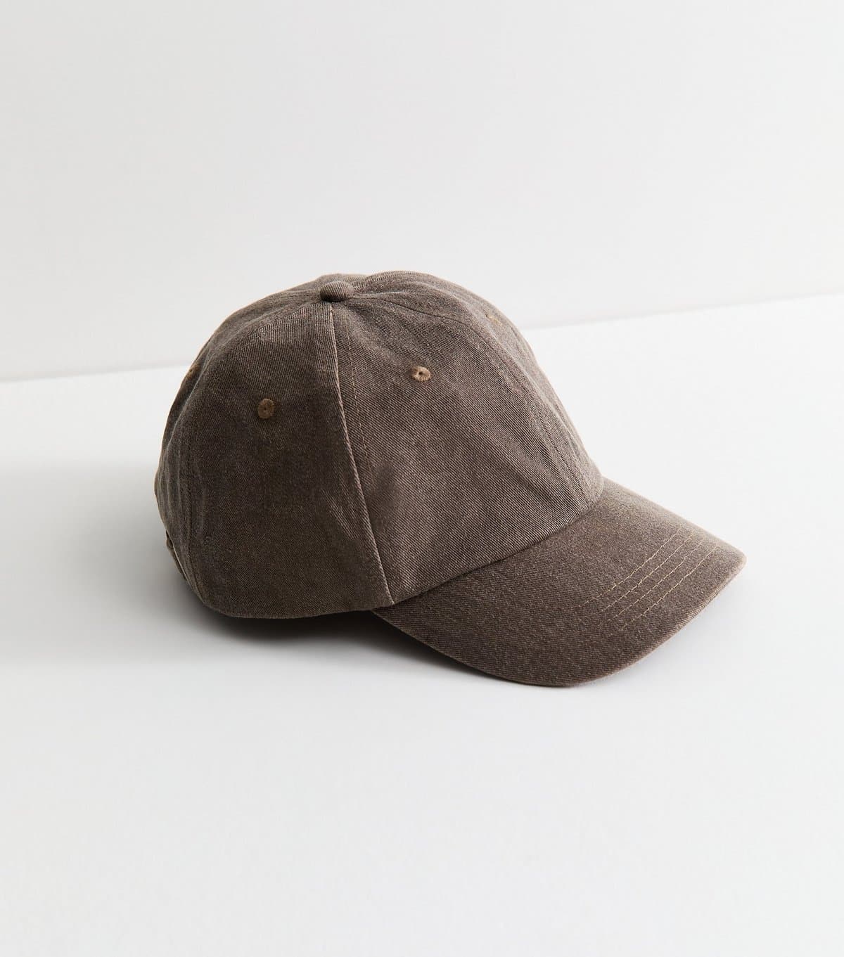 New Look New Look Dark Brown Topstitched Cap
