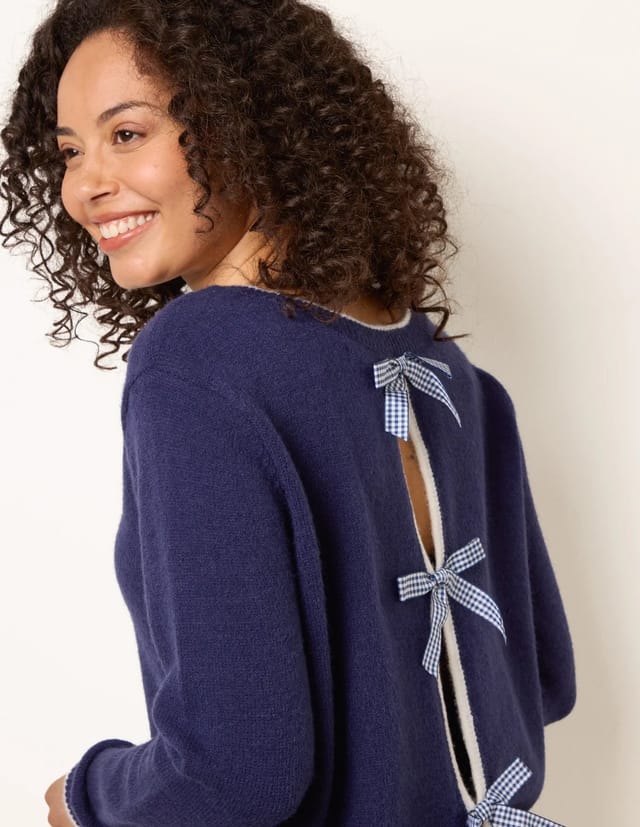 Blue Vanilla Back Bow Jumper - 3