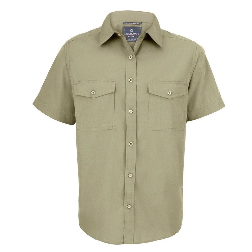 Craghoppers Craghoppers Men's Kiwi Short-Sleeved Shirt in Light Beige - 4