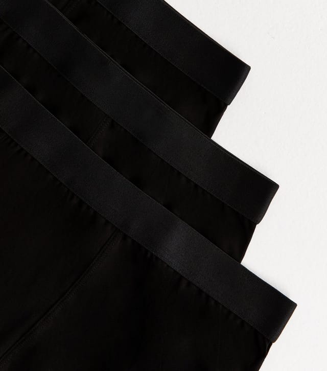 New Look Men's Pack Of 3 Black Boxers New Look - 2