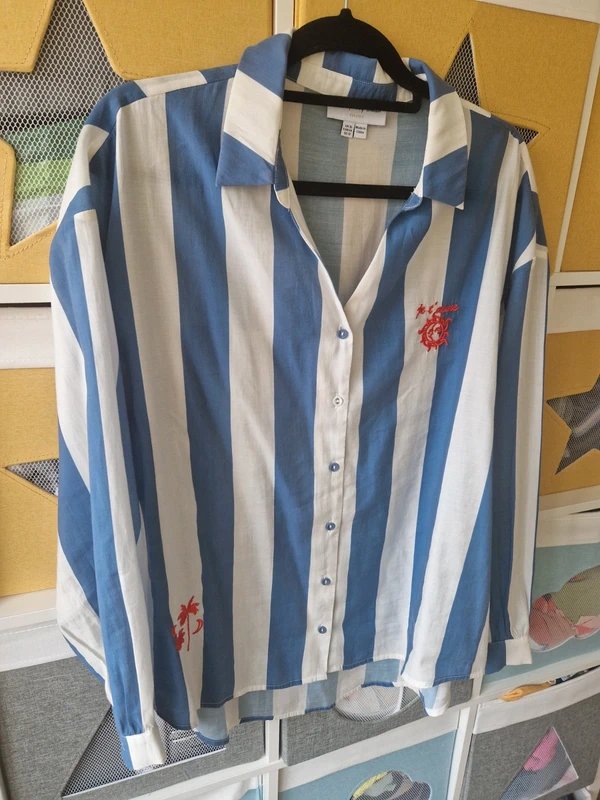 Never Fully Dressed Never fully dressed women's Blue Sunny Miley Shirt size 16 - 1