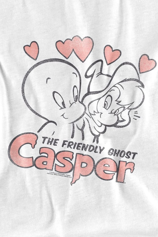 NBCU NBCU Men's Casper Casper Love T-Shirt, White - 3