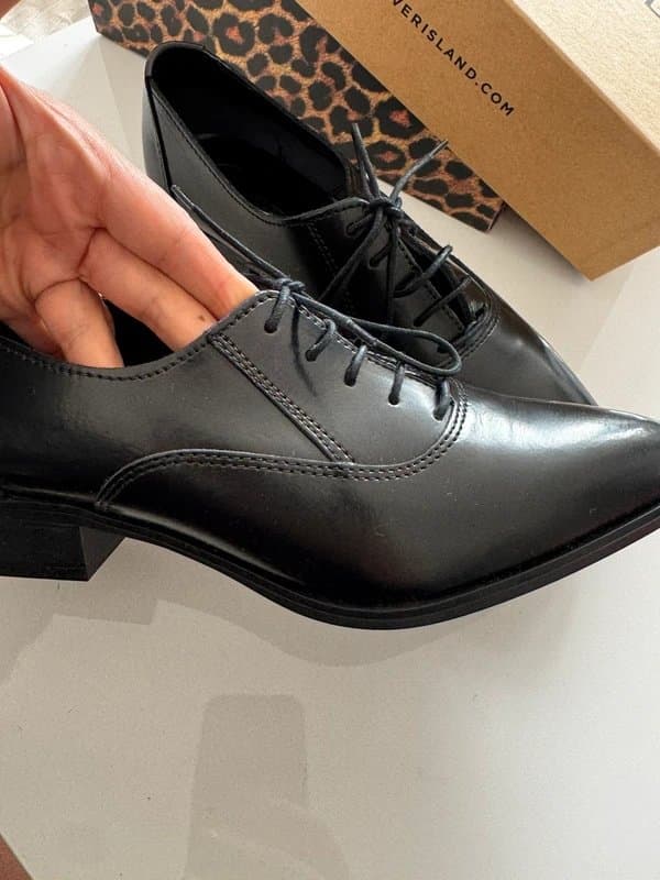 River Island River Island Black Brogue Shoes (6)