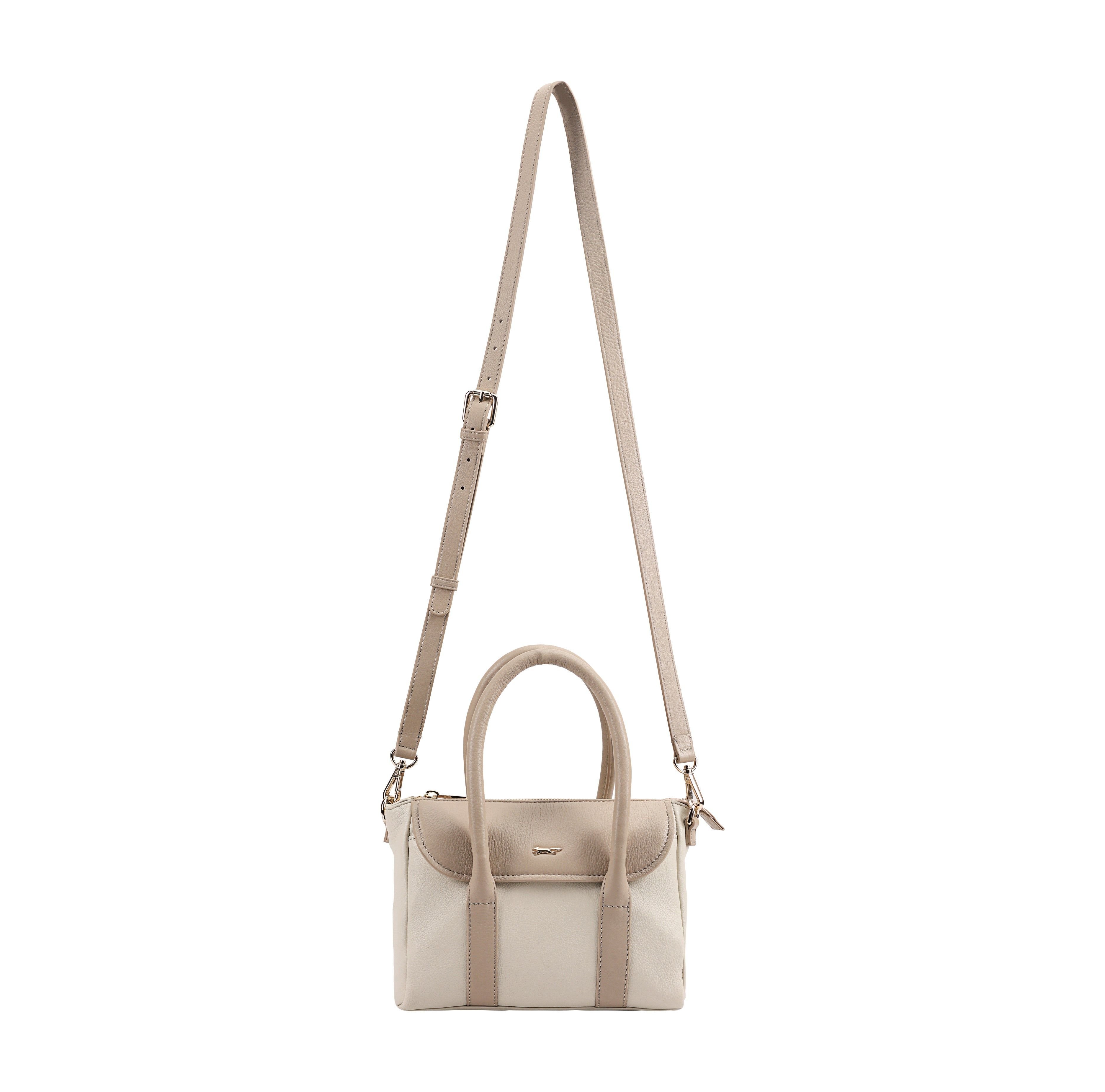 Paul Costelloe Paul Costelloe Women's Cecelia Leather Cross Body Bag in White - 2