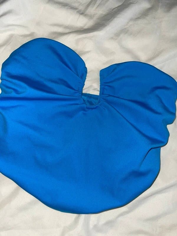 Bershka Bershka s blue crop top corset