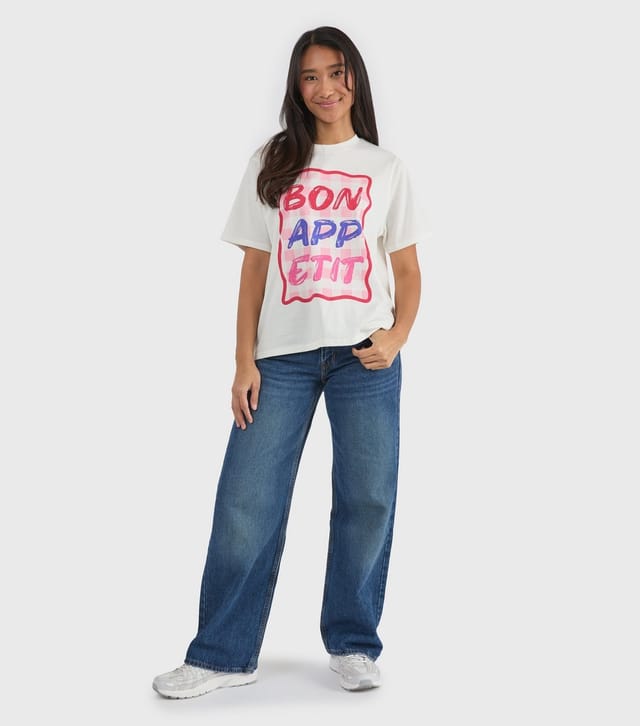 Custard Women's White Bon Appetit T-Shirt Custard New Look - 3