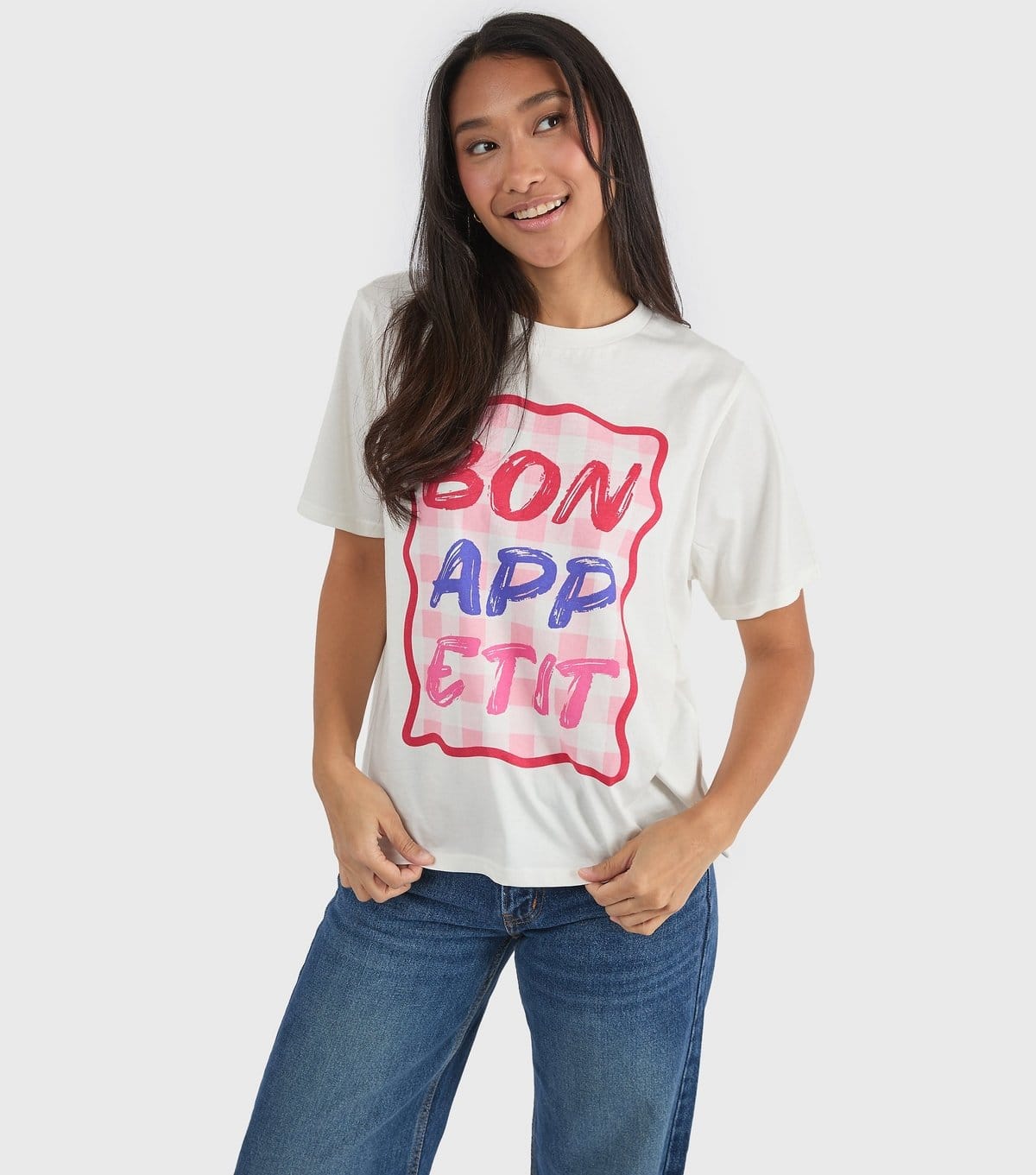 Custard Women's White Bon Appetit T-Shirt Custard New Look - 4