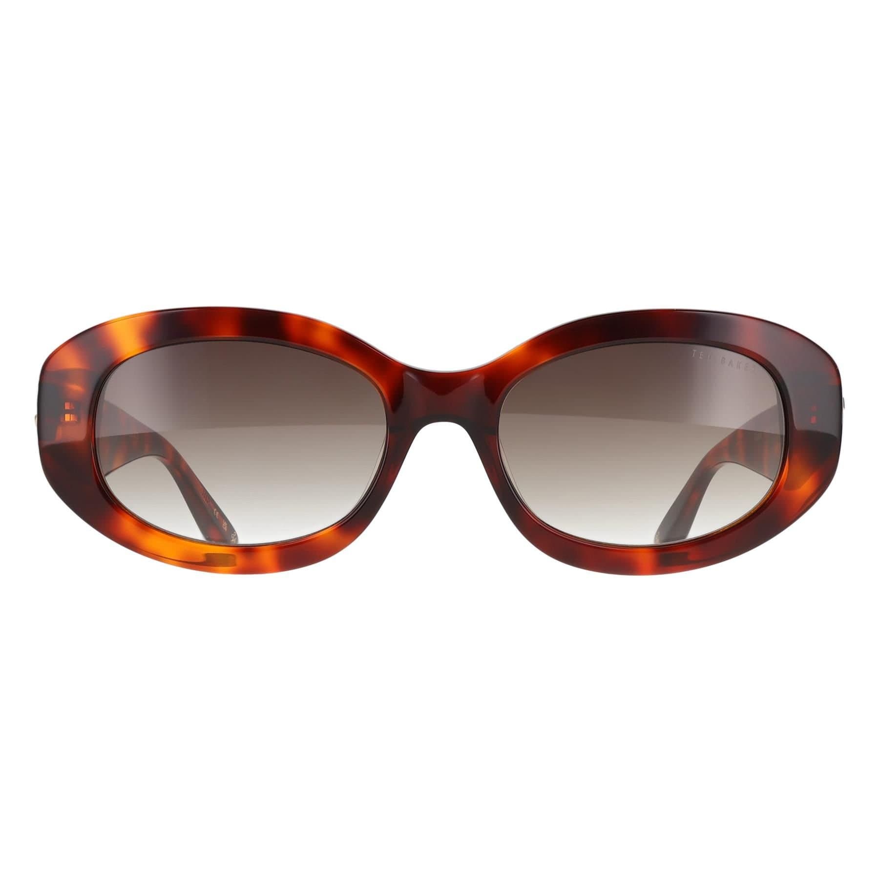 Ted Baker Ted Baker Women's Oval Gloss Classic Tortoise Brown Gradient TB1758 Daisie