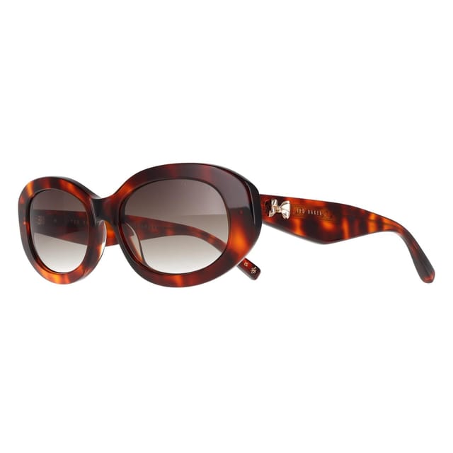 Ted Baker Ted Baker Women's Oval Gloss Classic Tortoise Brown Gradient TB1758 Daisie - 2