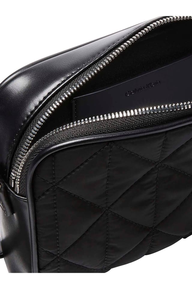 Calvin Klein Calvin Klein Women's Quilted Nylon 2X Strap Camera Bag Black - 3