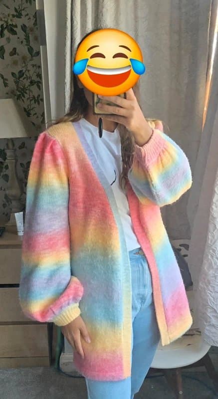 Never Fully Dressed Cardigan, thick knit, size M NFD
