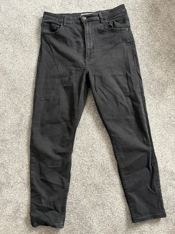 Bershka Black High Waist Skinny Jeans
