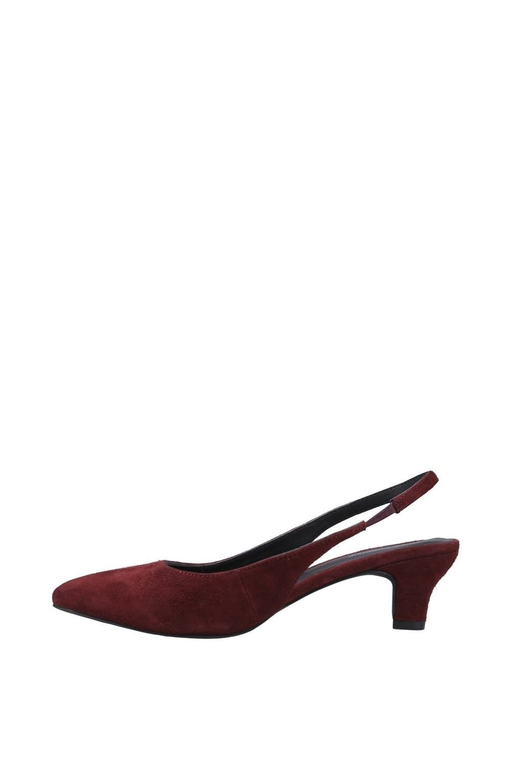 Hush Puppies Hush Puppies Women's Nahla Suede Heel in Wine - 4