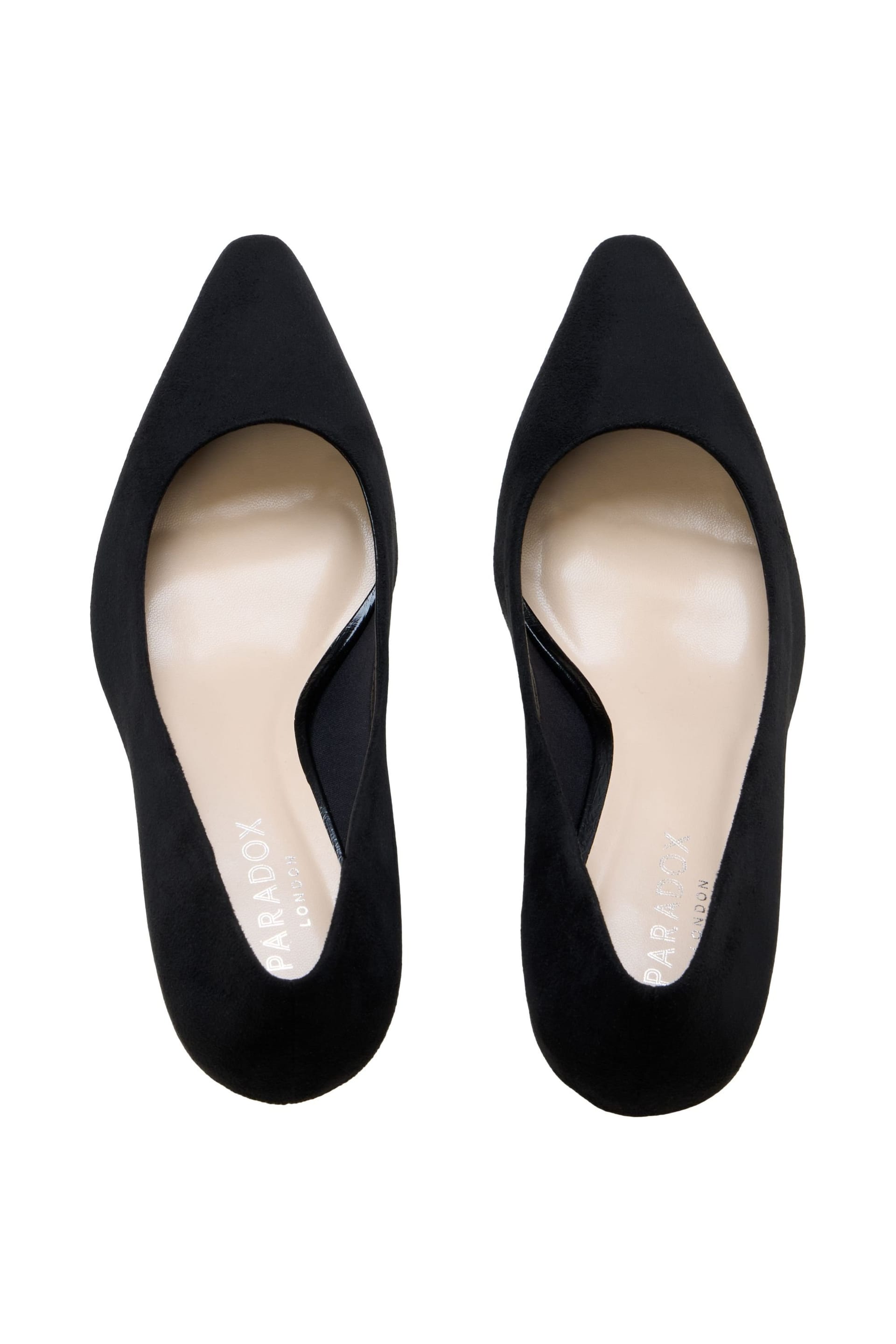 Paradox London Paradox London Women's Tova' Stiletto Heel Court Shoes in Black - 4