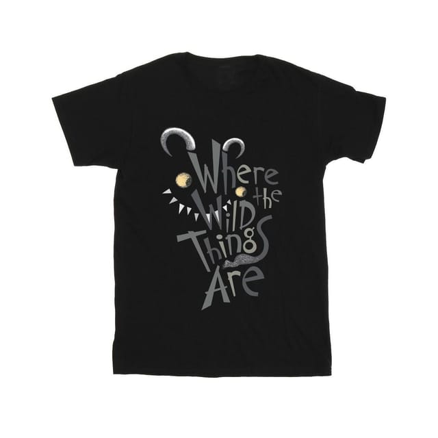 Where The Wild Things Are Where The Wild Things Are Men's Monster Logo T-Shirt in Black - 2