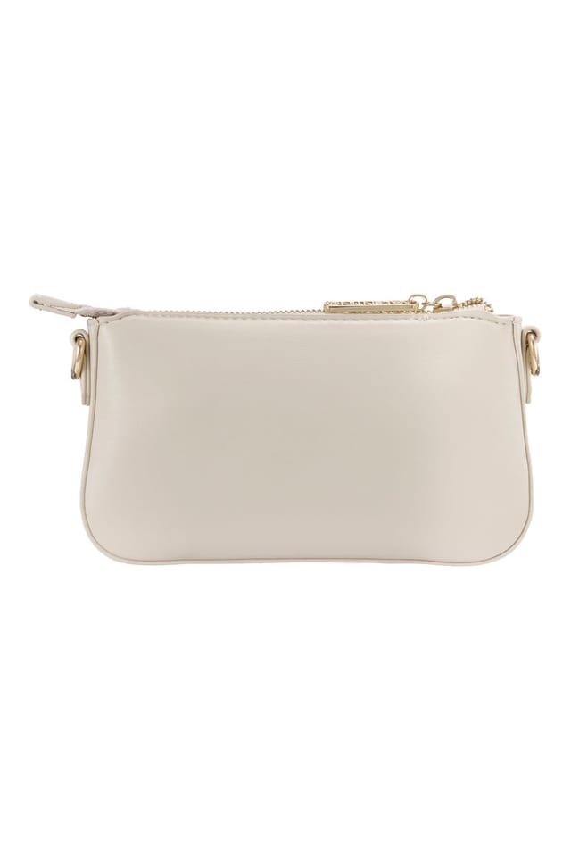Valentino Valentino Women's Ennis Weave Shoulder Bag Ecru - 3
