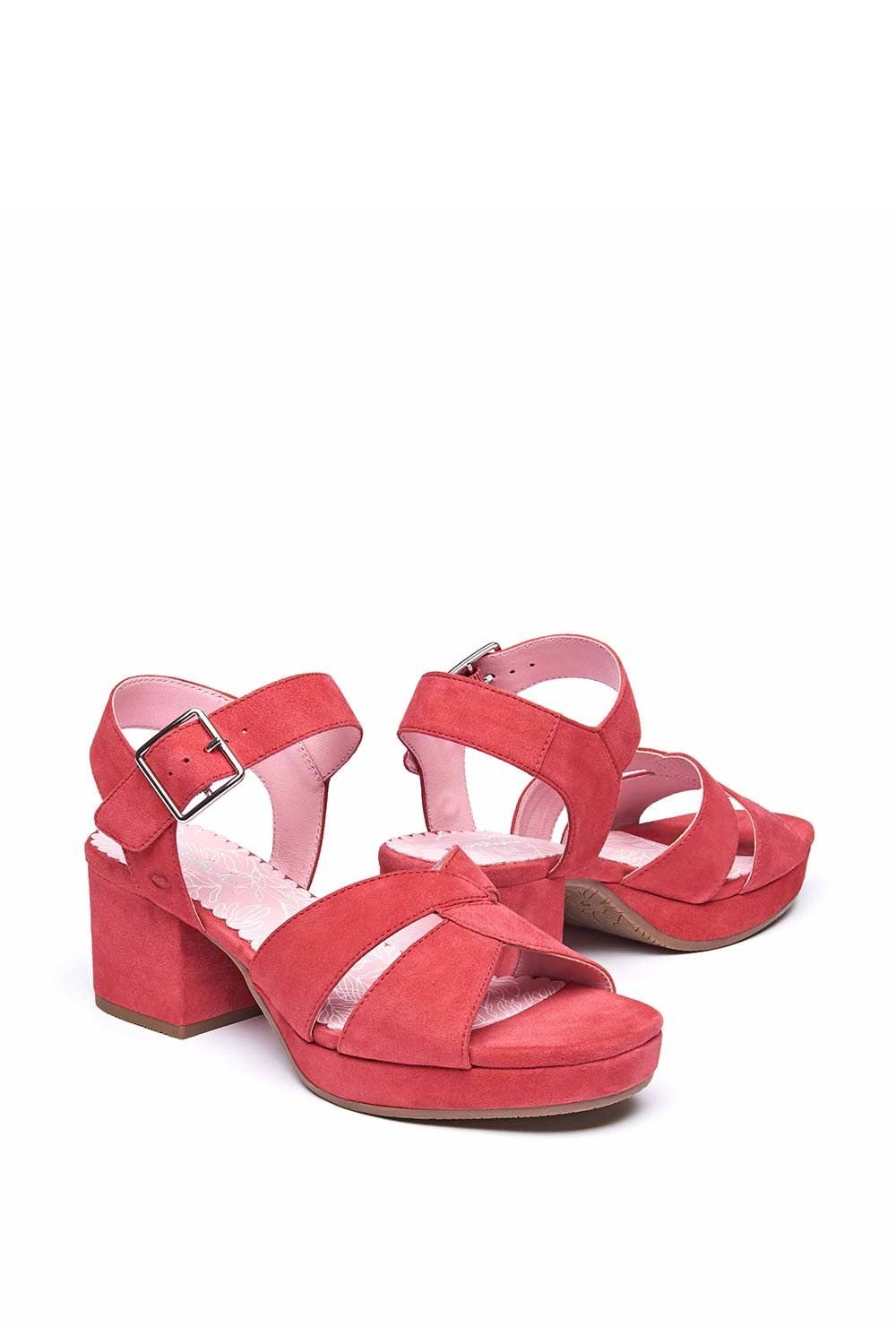Moshulu Moshulu Women's 'Araniko' Chunky Heel Sandals in Cerise - 2