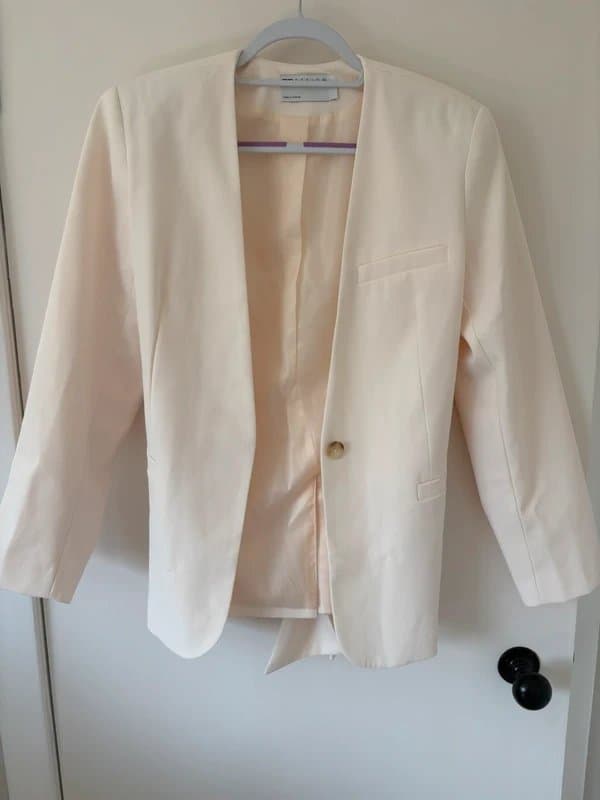 ASOS Design ASOS cream blazer jacket oversized