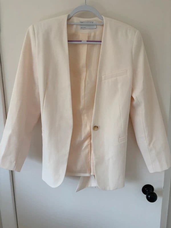ASOS Design ASOS cream blazer jacket oversized - 1