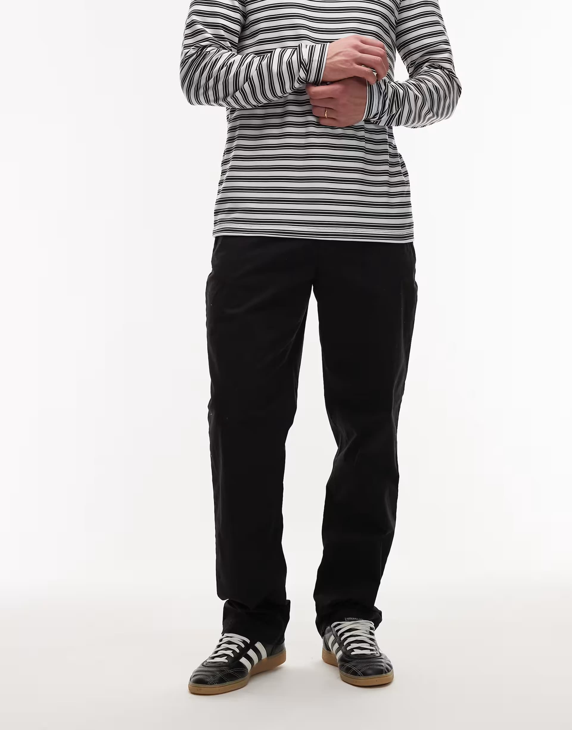 ASOS Tommy Hilfiger essential twill trousers in black