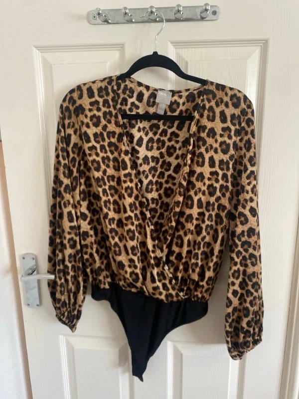 ASOS ASOS leopard print blouse/body - 1