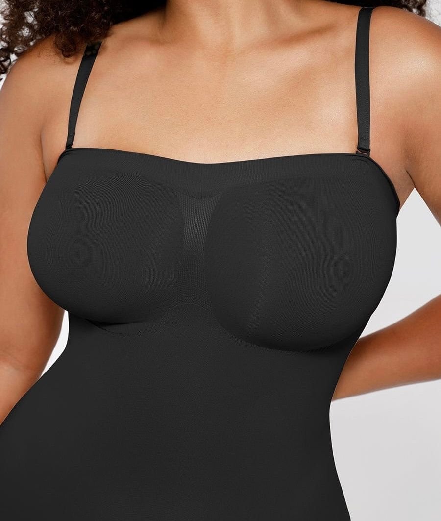GWB Shapewear GWB Shapewear Women's Brown Sculpt Removable Straps Butt Lift Tummy Control Seamless Shapewear in Black - 2