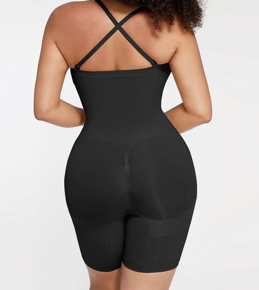 GWB Shapewear GWB Shapewear Women's Brown Sculpt Removable Straps Butt Lift Tummy Control Seamless Shapewear in Black - 3
