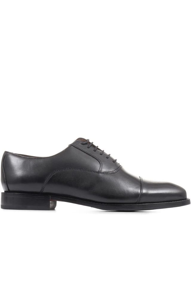 Jones Bootmaker Jones Bootmaker Men's Matthew Wide Fit Oxford Shoes in Black - 2