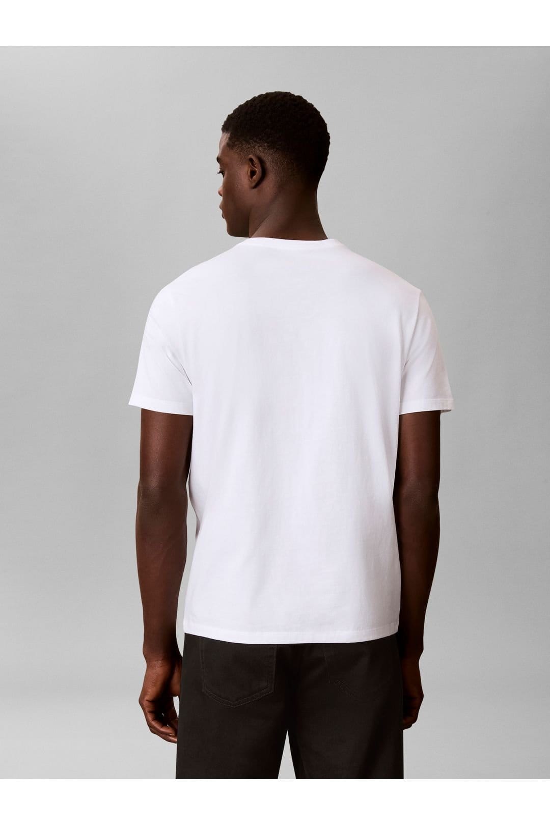 Calvin Klein Calvin Klein Men's Ss Puff Standard Graphic Tee Bright White - 4