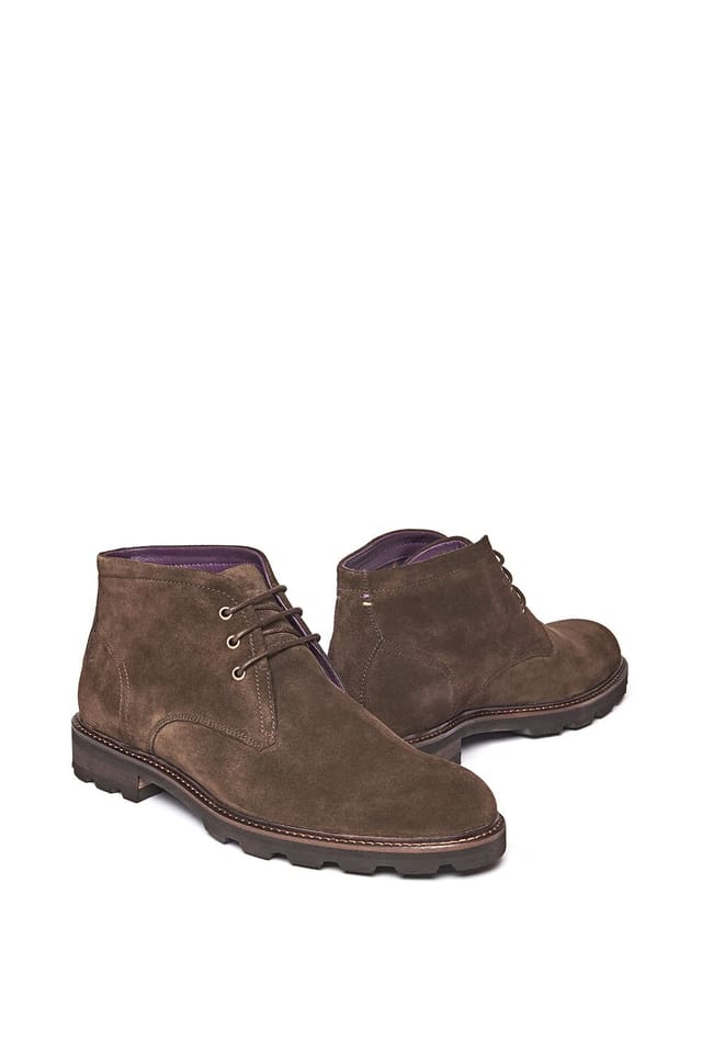 Moshulu Moshulu Men's 'Bantock' Suede Desert-style Laced Boots in Brown - 2