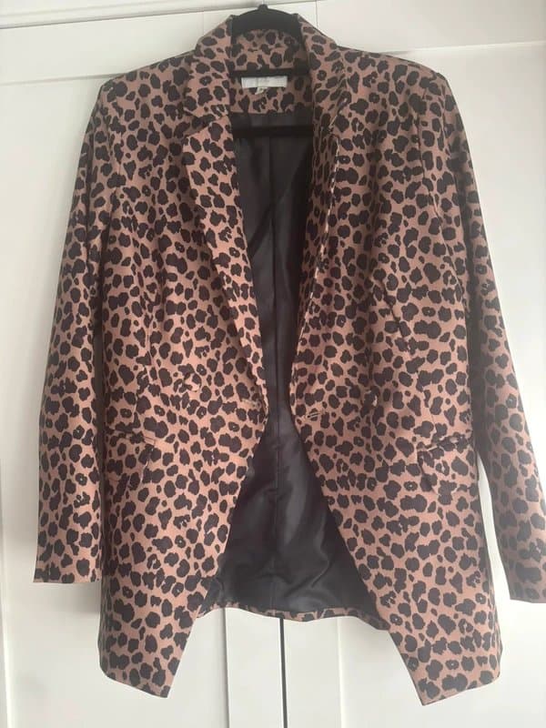 Never Fully Dressed Never Fully Dressed Leopard Print Blazer