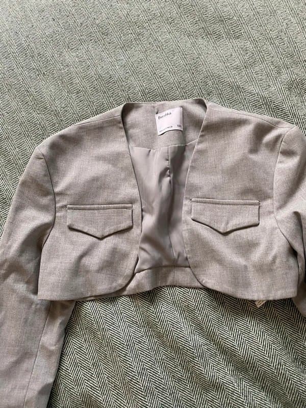 Bershka Cropped jacket blazer