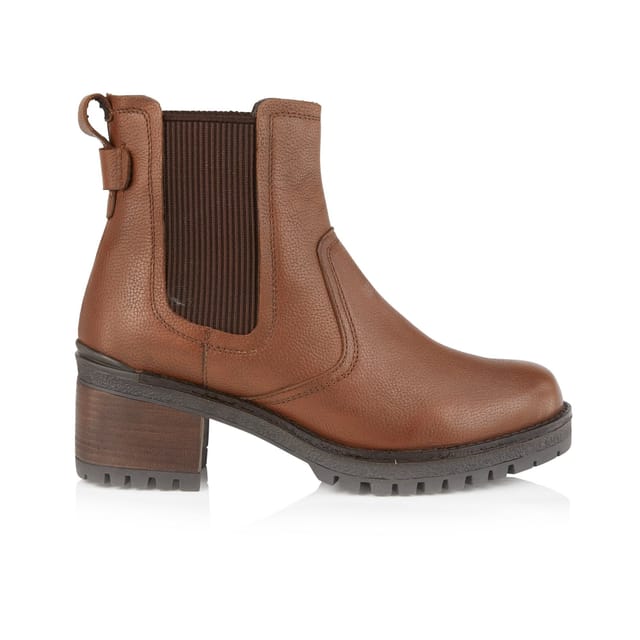 Amen Shoes Amen Shoes Women's Roisin Leather Platform Chelsea Boots in Tan - 2