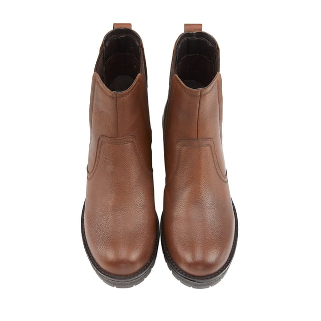 Amen Shoes Amen Shoes Women's Roisin Leather Platform Chelsea Boots in Tan - 3